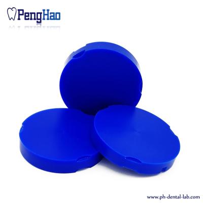 China PH 95mm Wax Disc for Zirkonzahn CAD/CAM system.(10mm-25mm, Blue ) for sale