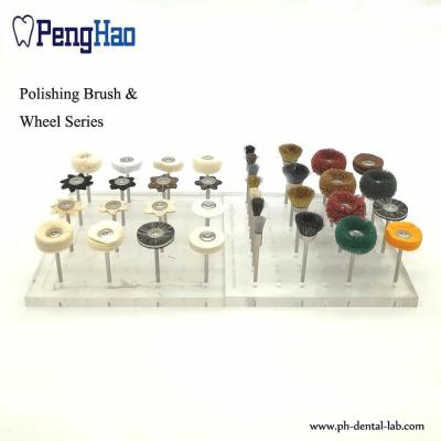 China hot sale Dental Polishing Brushes for handpiece with goat hair type bristle type 22mm 19mm for sale