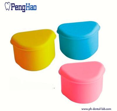 China Dental retainer case/dental denture box/ denture storage box for sale