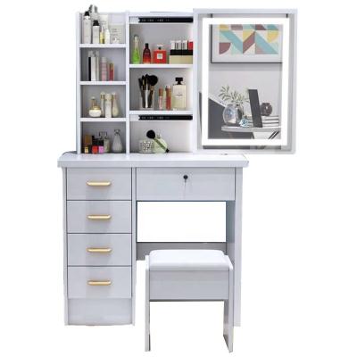 China Modern Adjustable Wooden Cabinet Dresser (Other) Makeup Dresser With Mirror Dresser for sale