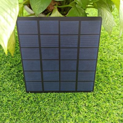 China Small Waterproof Solar Panel Garden 4.5W 6V Frosted PET Laminated Poly Crystalline Photovoltaic Solar Panels For Sale for sale