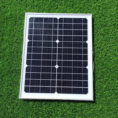 China Wholesale Solar System Street Light Paneles Solares Fotovoltaicos 20W 12V Mono Monocrystalline Glass Laminated Solar Power PV Panels for sale