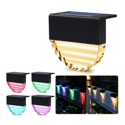 China Outdoor Yard Garden Lighting Solar Ripple Design Led Solar Stair Lights Fence Yard Patio Driveway Landscape Solar Wall LED Lights for sale