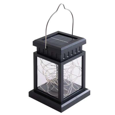 China Environmental Protection Energy Saving House Lights Retro Solar Palace Lantern Atmosphere Landscape Lights Garden Star Outdoor Waterproof Wind Hanging Lantern Lights for sale