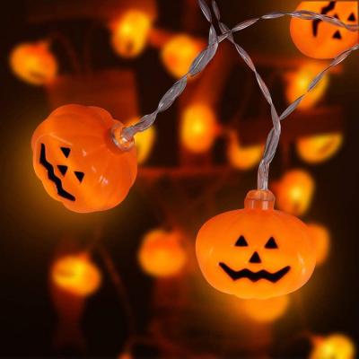 China Fashion 3M 20LED 4cm Pumpkin String Battery Operated LED Halloween Lights String LED Festival Night Light Lights for sale