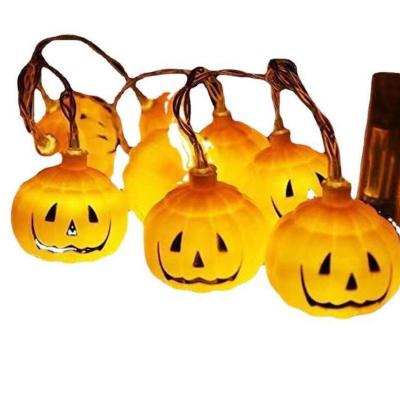 China Fashion 20LED Pumpkin String Lights Battery or USB Operated Halloween Modeling LED String Light LED Festival Night Lights for sale