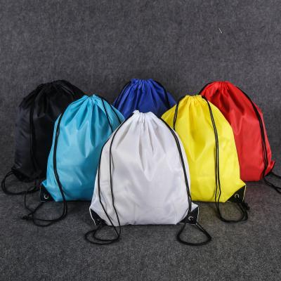 China Manufacturer Waterproof Promotion High Quality Polyester Backpack Drawstring Bag With Custom Logo for sale