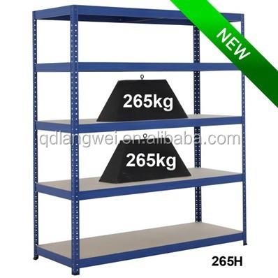 China HEAVY DUTY METAL GARAGE 5 ROW METAL GARAGE BOLTLESS STORAGE HOME SHELVING UNIT for sale