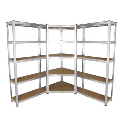 China Corrosion Protection Estante Metal 4 Shelves Adjustable Warehouse Shelving Unit Garage Storage Rack Boltless Rack for sale