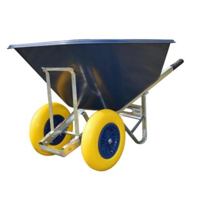 China Metal Tipping Dump Landscaping Yard Farm Gardening Wheel Barrow for sale