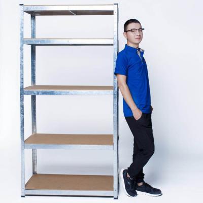 China Corrosion Protection 5 Tier Shelf Workshop Shelves Heavy Duty Boltless Storage Garage Shelving Unit for sale