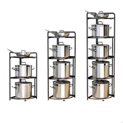 China Sustainable Heavy Duty Storage Folding Corner Shelves Metal Shelves Folding Rack for sale