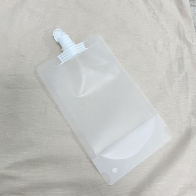 China Matte Material Liquid Cosmetic Spout Soft Packaging Custom Pouch Wholesale Ready Disposable for sale