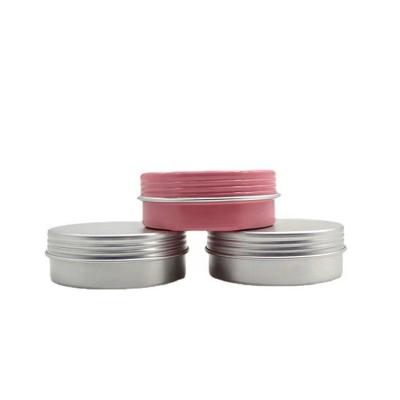 China 100% Recyclable Eco-friendly Color Cosmetic Aluminum Jar 10ml 20ml 50ml 60ml 80ml 100ml 150ml 200ml 250ml With Screw Lid for sale