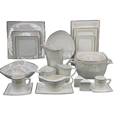 China Sustainable australia ceramic set 61 pieces mind bone-porcelain-dinner-set of bone china dinner sets for sale