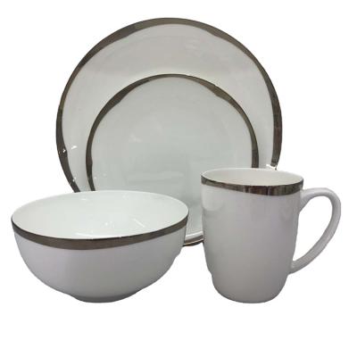 China CLASSIC Fine Cups and Saucers Coffee Set Fine Bone China Floral White Blue White British Tea Cup for sale