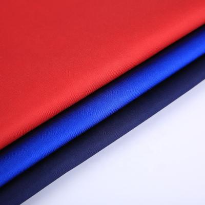 China Poly Twill Twill Fabric Anti-Static Wholesale Monochromatic Lycra Types For Pants Uniform Suit for sale