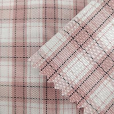 China Customized 100% high quality anti-static polyester batiste plaid yarn dyed linen fabrics for shirts for sale