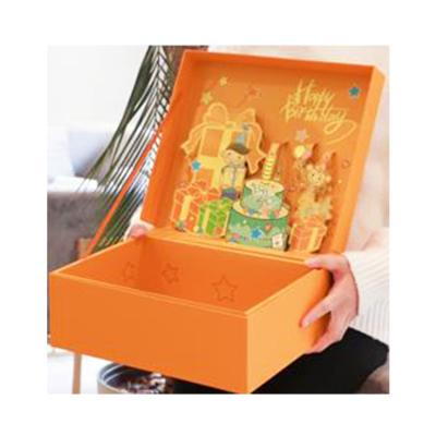 China Large Recycled Materials Colors Delicate Gift Box Packaging Clear Gift Box for sale