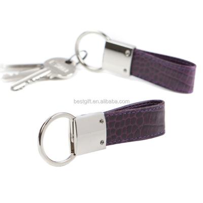 China Promotion & advertising custom design leather key chain keychain for sale