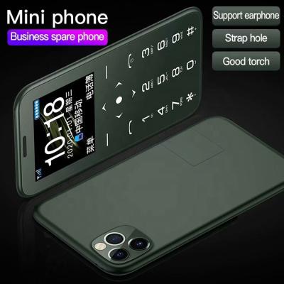 China Build In 2020 Flash Soyes Brand 1.5 Inch Ultra Thin Simple Credit Card Mobile Phone 7S+ Mobile Phone for sale