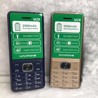 China Build in Flash 1.8 Inch High Quality FM Radio Camera Dual Sim Mobile Phone M28 Bar Mobile Phone for sale