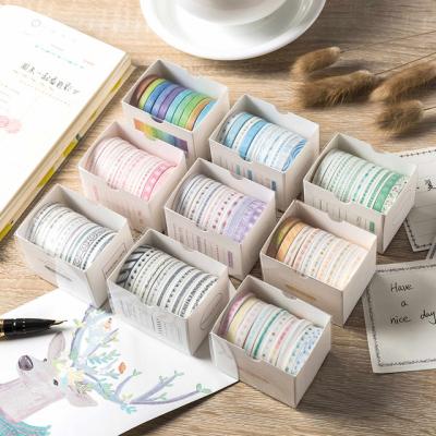 China Custom Fasion Price Washi Tape Gift Box Pattern Custom Paper Washi Sticker Sheet Printing Tape for sale