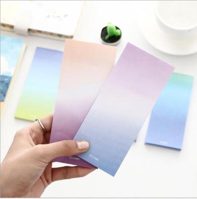 China Self Adhesive Sticky Note Sticky Note Notes Sticker School Paper Gradient Color School Office Supply for sale