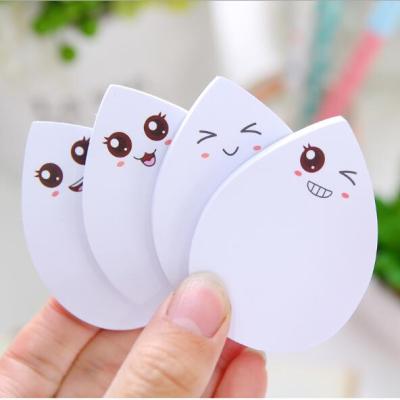 China Memo Pad Self Adhesive Note Kawii Waterdrop Paper Notes Pad YIWU Stationery Whosale for sale