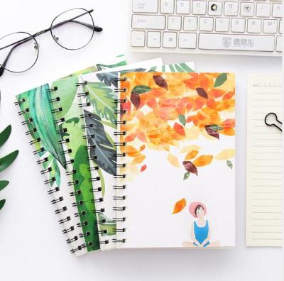 China A5 Fashion Spiral Notebook Diary Notebook Planners Printed Paper Stationery for sale