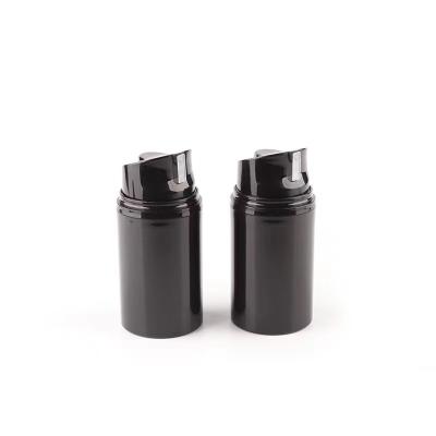 China Personal Cosmetic Packaging 30ml 50ml 80ml 100ml 120ml 150ml Pump Container Black Airless Skin Care Press Bottle 4OZ for sale