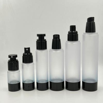 China Cosmetic luxury empty plastic foam lotion pump bottle 15 30 50 80 100 120ml 40z face cosmetic skin care airless bottle with lotion pump for sale