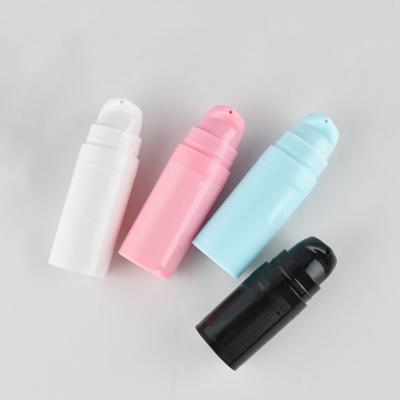 China Custom Logo 5ml 10ml 15ml PP Skin Care Cosmetic White Plastic Empty Lotion Serum Airless Pump Bottle For Travel Sample Cosmetic Bottles for sale