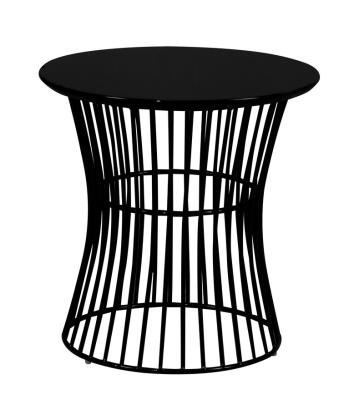 China Customized Modern And Round Contemporary Black Metal Wire Stools For Restaurant And Home Furniture Coffee Table And Side Table for sale