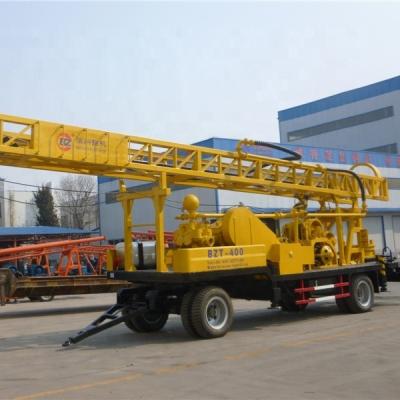 China Farms trailer type 400m water well borehole drilling machine for sale