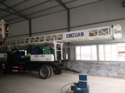 China Water Well BZT-400 trailer mounted drilling rig for sale