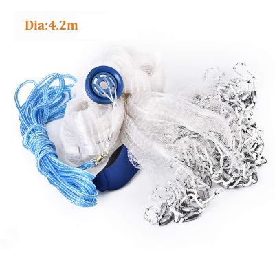 China Tear Resistant 13 , .8ft Low Moq Monofilament Corrosio Frisbee Cast Fishing Net for sale