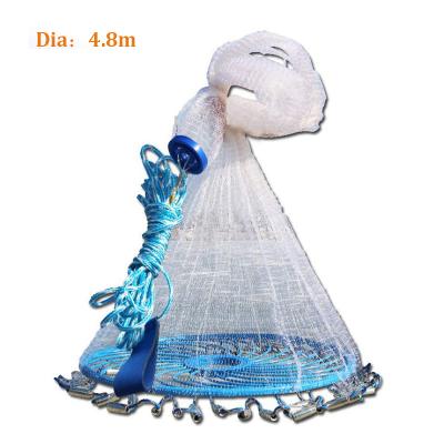 China Corrosio Resistant Tear Resistant American Style 15.7ft Monofilament Hand Frisbee Cast Fishing Nets for sale