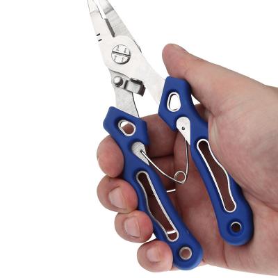 China Durable Outdoor Multifunctional Stainless Steel Fishing Pliers Scissors With Lanyard for sale