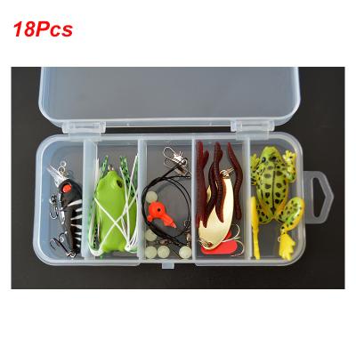 China Durable Cheap Price 28pcs/20pcs/18pcs/29pcs Mixed Plastic Fish Kit Lure Fishing Set for sale