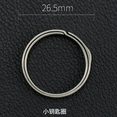 China Western Style Titanium Alloy Keyring Buckle Key Chains Circle Camping Outdoor Portable Travel Goods for sale