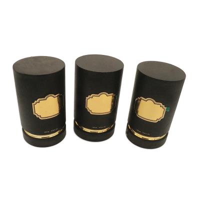 China Recycled Materials Wholesale Handmade Eco-Friendly Round Cardboard Essential Oil Cylinder Gift Box Cosmetic Packaging for sale