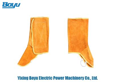 China 32cm Transmission Line Stringing Tools BWFC Cowhide Foot Covers Protectors for sale
