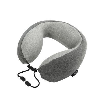 China Hnos Carry Chin Support Head Rest Plane Anti-Apnea Adjustable Easy Travel Neck Pillow With Toggle for sale