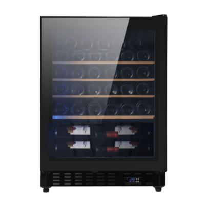 China Black COMPRESSOR MWC48-BG cellar electronic control cabinet and glass door with pull handle for sale