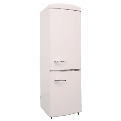 China MDRF375WE COMPRESSOR Large Arc Half Fridge Vintage Refrigerators Top Cover Half Freezer 2 Doors for sale