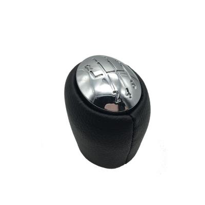 China High Quality ABS and Real Leather Car Shift Knob With Red Black Chrome Color Gear Knob Car Replacement Parts For RENAULT CLIO II KANGOO II TWINGO for sale