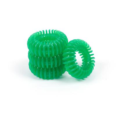 China Briar Ring Viable Green TPR Rubber Dog Chewing Toy for sale