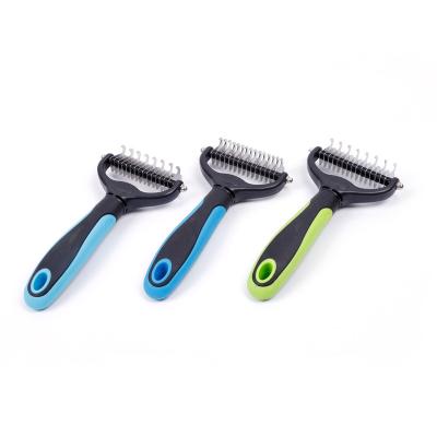 China Viable Best-selling Pet Grooming Pet Smooth Comb Tool Cleaning Brush Knot Hair Removal Dog Hair Removal Open Comb for sale