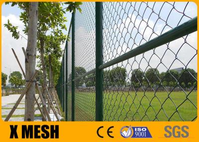 China PVC Coated Galvanized Chain Link Fence 25mm Mesh 8ft Metal Chain Link Fencing for sale